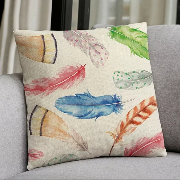 18x18 Case Feathers Cover Cushion cover - Picture 2 of 6